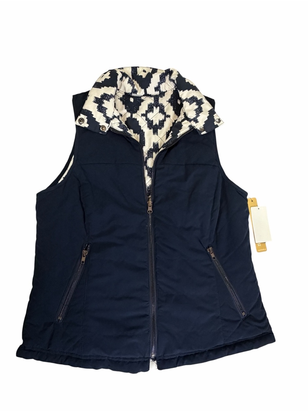 Takara Navy Reversible Quilted Vest